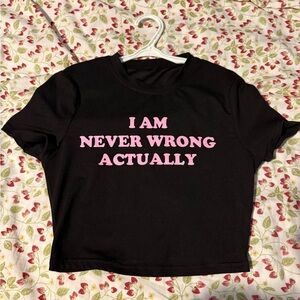 Black and Pink Graphic Tee